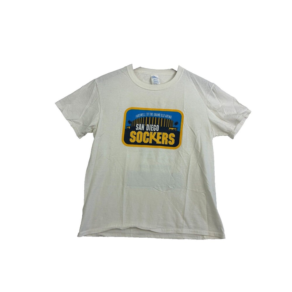 San Diego Sockers XL T-Shirt Grand Old Arena Farewell Tour 2023-24 White Tee